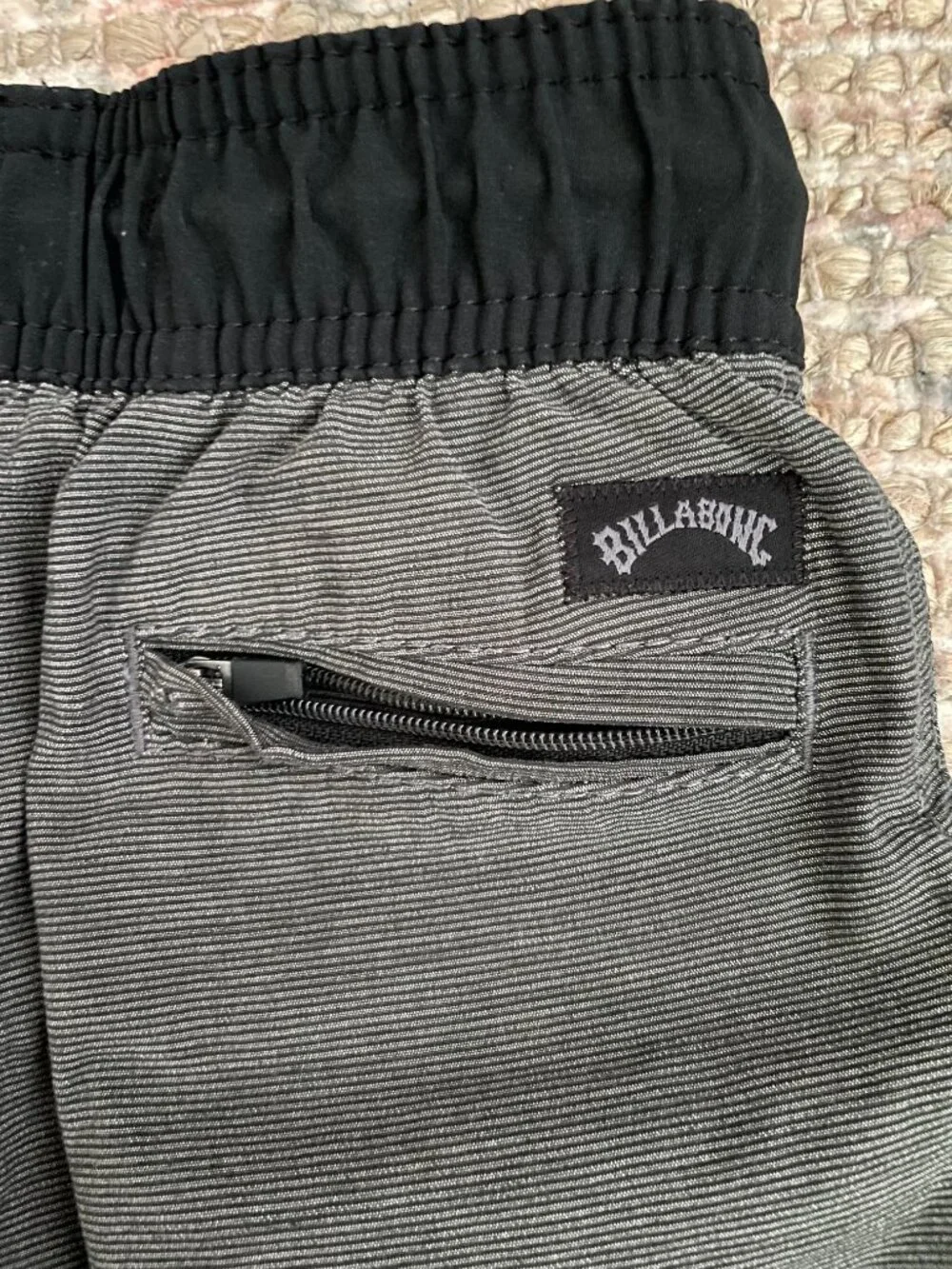 Billabong Grey & Black Kids Toddlers Boys Recycler Swim trunks Board shorts 3T
